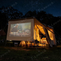 Inflatable Tailgate Camping Tent with Projection Screen for Tesla Model 3/Y/S/X