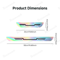 Laser-Effect Door Sill Protector Stickers for Tesla Model Y Juniper 2025+ (4PCS)