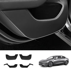 Leather Door Kick Guards for Tesla Model Y Juniper 2025+ / Model 3 Highland 2024+