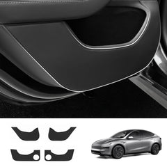 Leather Door Kick Guards for Tesla Model Y Juniper 2025+ / Model 3 Highland 2024+