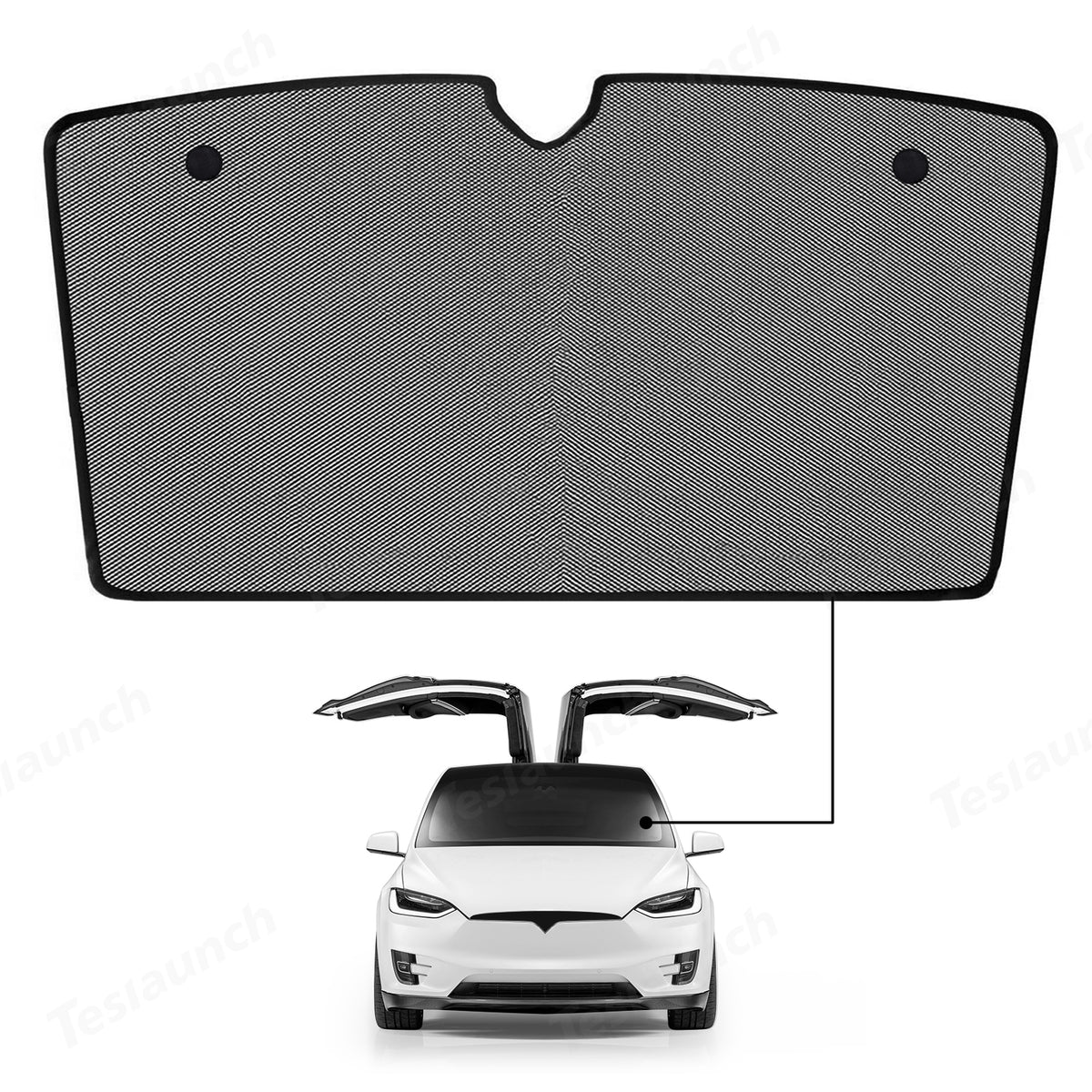 Sunroof Sunshade (Front Sun Visor) for Tesla Model X (2021-2024) Accessories