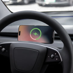 Steering Wheel Magnetic MagSafe Wireless Charging Phone Holder for Tesla Model 3 Highland Standard 2025+