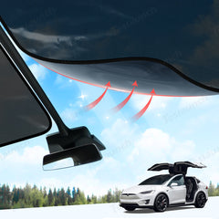 Hálós, elektrosztatikus adszorpciós napfénytető napernyőhöz Tesla Model X első napfénytető