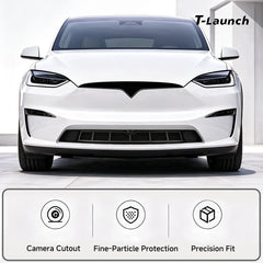 Front Bumper Protective Mesh Grille Panel for Tesla Model X 2026