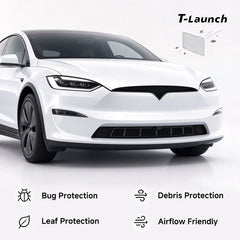 Front Bumper Protective Mesh Grille Panel for Tesla Model X 2026