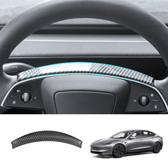 Steering Wheel Panel Decor Cover Trim for Tesla Model 3 Highland 2024+ - T-Launch