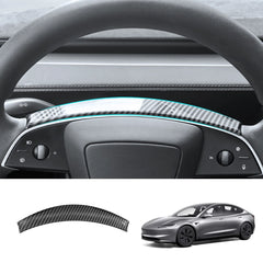 Steering Wheel Panel Decor Cover Trim for Tesla Model 3 Highland 2024+
