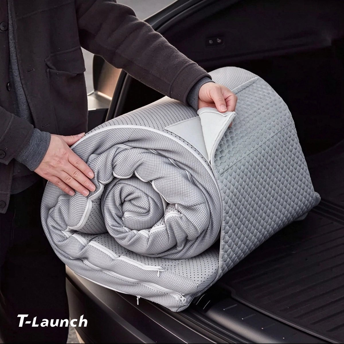 Foam Camping Mattress for Tesla Model Y L 2026+ - T-Launch
