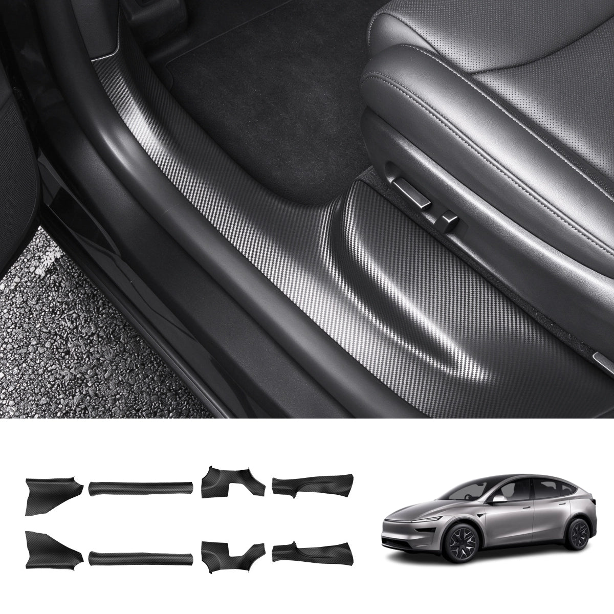 TPE Door Sill Protector for Tesla Model Y L Juniper 2026+ - T-Launch