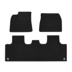 Model Y Floor Mats All Weather Double Layer Flocking TPE for Tesla(2020-2024)