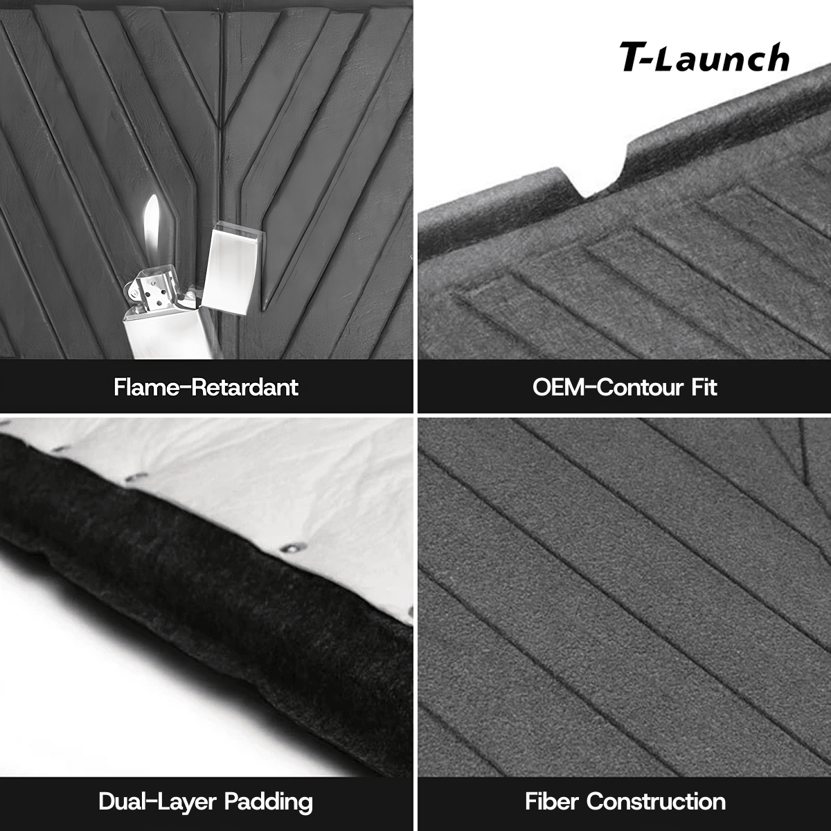 Front Trunk Hood Heat & Noise Reduction Mat for Tesla Model Y L 2026+ - T-Launch
