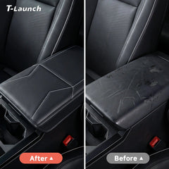 Nappa Leather Center Console Armrest Cover for Tesla Cybertruck 2024+ - T-Launch