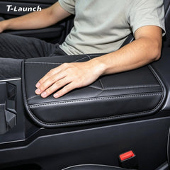 Nappa Leather Center Console Armrest Cover for Tesla Cybertruck 2024+ - T-Launch
