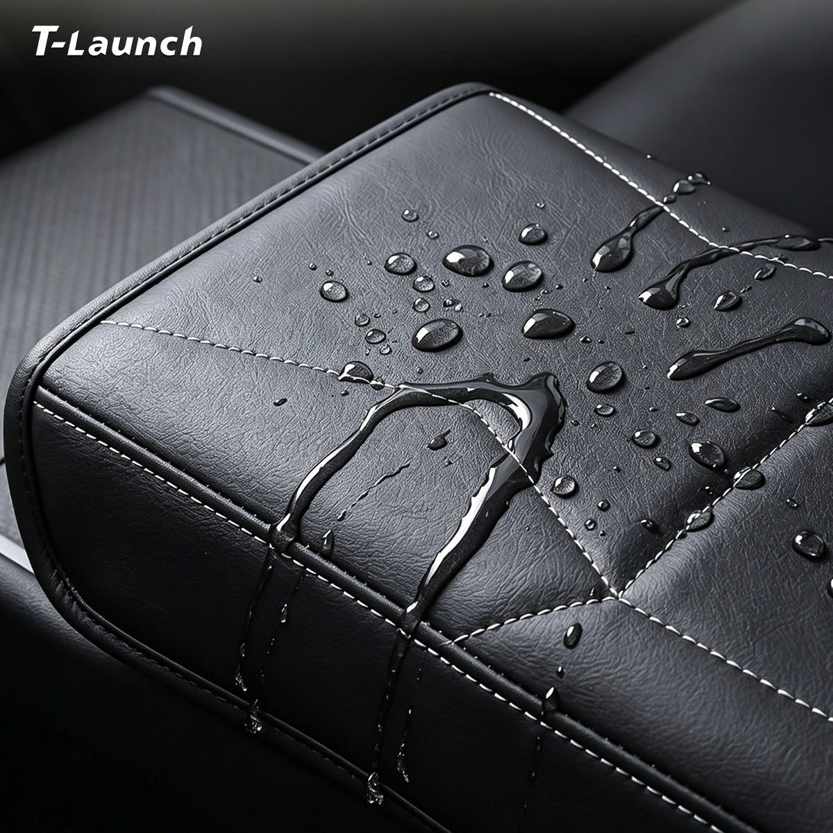 Nappa Leather Center Console Armrest Cover for Tesla Cybertruck 2024+ - T-Launch