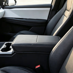 Nappa Leather Center Console Armrest Cover for Tesla Cybertruck 2024+ - T-Launch