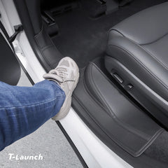 Nappa Leather Door Sill Protector for Tesla Model Y L 2026+