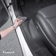 Nappa Leather Door Sill Protector for Tesla Model Y L 2026+