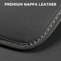 Sparkskydd i nappaläder för ryggstöd Tesla Model Y Enbär 2025+ / Model 3 Höglandet 2024+