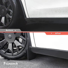 No-Drill Front & Rear Fender Mud Flaps for 2026 Tesla Model Y L
