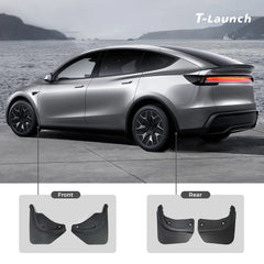 No-Drill Front & Rear Fender Mud Flaps for 2026 Tesla Model YL