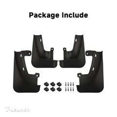 No-Drill Front & Rear Mud Flaps Splash Guards for Tesla Model X 2023-2026