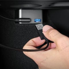 OBD Hub Adapter with 36W Dual USB-A & USB-C Fast Charger for Tesla Model Y Juniper 2025+
