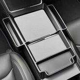 Center Console Upper Organizer Tray with Side Storage Pockets for Tesla Model 3/Y/YL 2024+