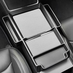 Center Console Upper Organizer Tray with Side Storage Pockets for Tesla Model 3/Y/YL 2024+