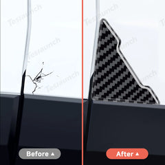 PVC Carbon Pattern Door Corner Guards – Universal Fit for All Cars