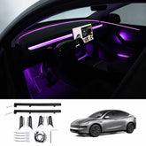 Interior RGB Ambient Lighting Kit – OEM Touchscreen Control for Tesla Model Y Juniper / Model 3 Highland