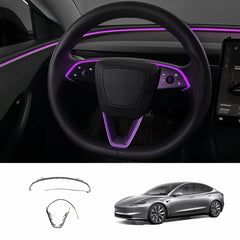 RGB Ratstyringshjul Ambient Belysningskit til Tesla Model 3 Highland 2024+/Model Y Juniper 2025+/Model YL 2026+