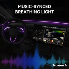 RGB Ratstyringshjul Ambient Belysningskit til Tesla Model 3 Highland 2024+/Model Y Juniper 2025+/Model YL 2026+