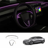 RGB Steering Wheel Ambient Lighting Kit for Tesla Model 3 Highland 2024+/Model Y Juniper 2025+/Model YL 2026+