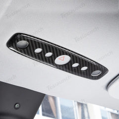 Capa para luz de leitura em fibra de carbono genuína Tesla Model Y Juniper 2025+