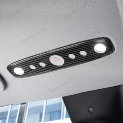 Capa para luz de leitura em fibra de carbono genuína Tesla Model Y Juniper 2025+