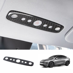 Capa para luz de leitura em fibra de carbono genuína Tesla Model Y Juniper 2025+