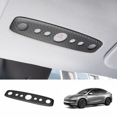 Capa para luz de leitura em fibra de carbono genuína Tesla Model Y Juniper 2025+