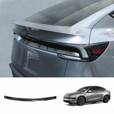 Friso de acabamento da porta traseira em fibra de carbono real para Tesla Model Y Juniper 2025+