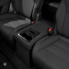 Foldable Rear Seat Storage Box with Cup Holders for Tesla Model Y L 2026+