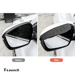 Carbon Fiber Style Rear View Mirror Rain Visors for Tesla 3/Y/S/X/Cybertruck
