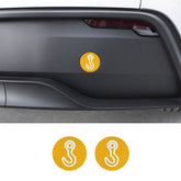 Reflective Tow Hook Warning Sticker for Tesla Model 3/Y/S/X (2 PCS)
