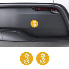 Reflective Tow Hook Warning Sticker for Tesla Model 3/Y/S/X (2 PCS)