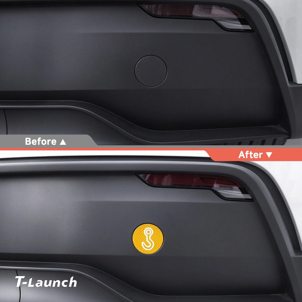Reflective Tow Hook Warning Sticker for Tesla Model 3/Y/S/X (2 PCS) - T-Launch