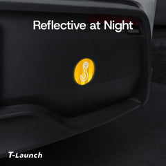 Reflective Tow Hook Warning Sticker for Tesla Model 3/Y/S/X (2 PCS) - T-Launch