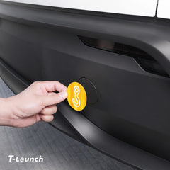 Reflective Tow Hook Warning Sticker for Tesla Model 3/Y/S/X (2 PCS)