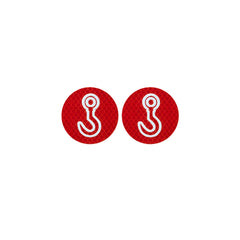 Reflective Tow Hook Warning Sticker for Tesla Model 3/Y/S/X (2 PCS)