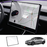 All-in-One Tempered Glass Screen Protector & Frame Cover for Tesla Model 3 Highland/Model Y Juniper/Model Y L 2026+