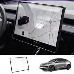 All-in-One Tempered Glass Screen Protector & Frame Cover for Tesla Model 3 Highland/Model Y Juniper/Model Y L 2026+