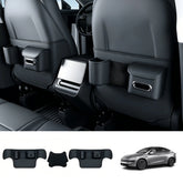 Nappa Leather Interior Anti-Kick Protection Mats for Tesla Model Y Juniper 2025+