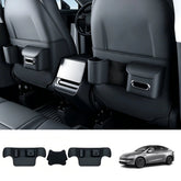 Nappa Leather Interior Anti-Kick Protection Mats for Tesla Model Y Juniper 2025+